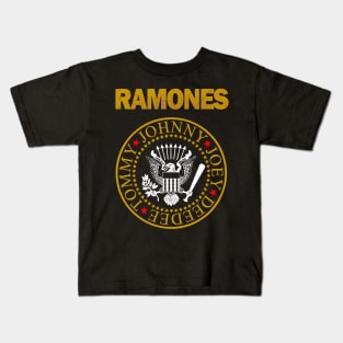 Ramones Band Legacy Lives On Punk Perseverance  Logo Kids T-Shirt